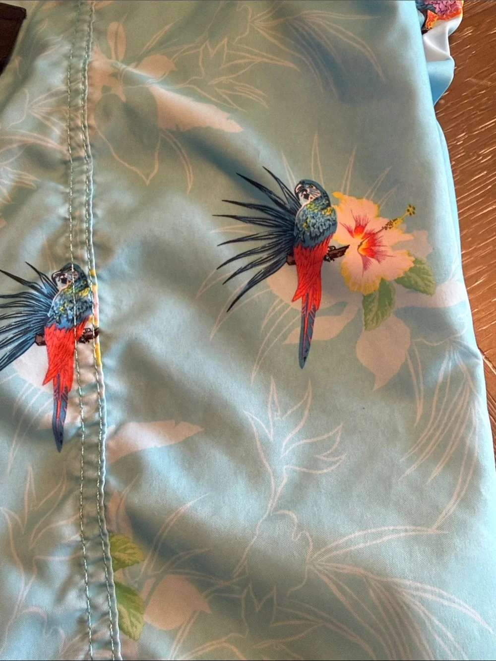Billabong Swim Trunks boys youth floral parrot swim trunks size 27 large
